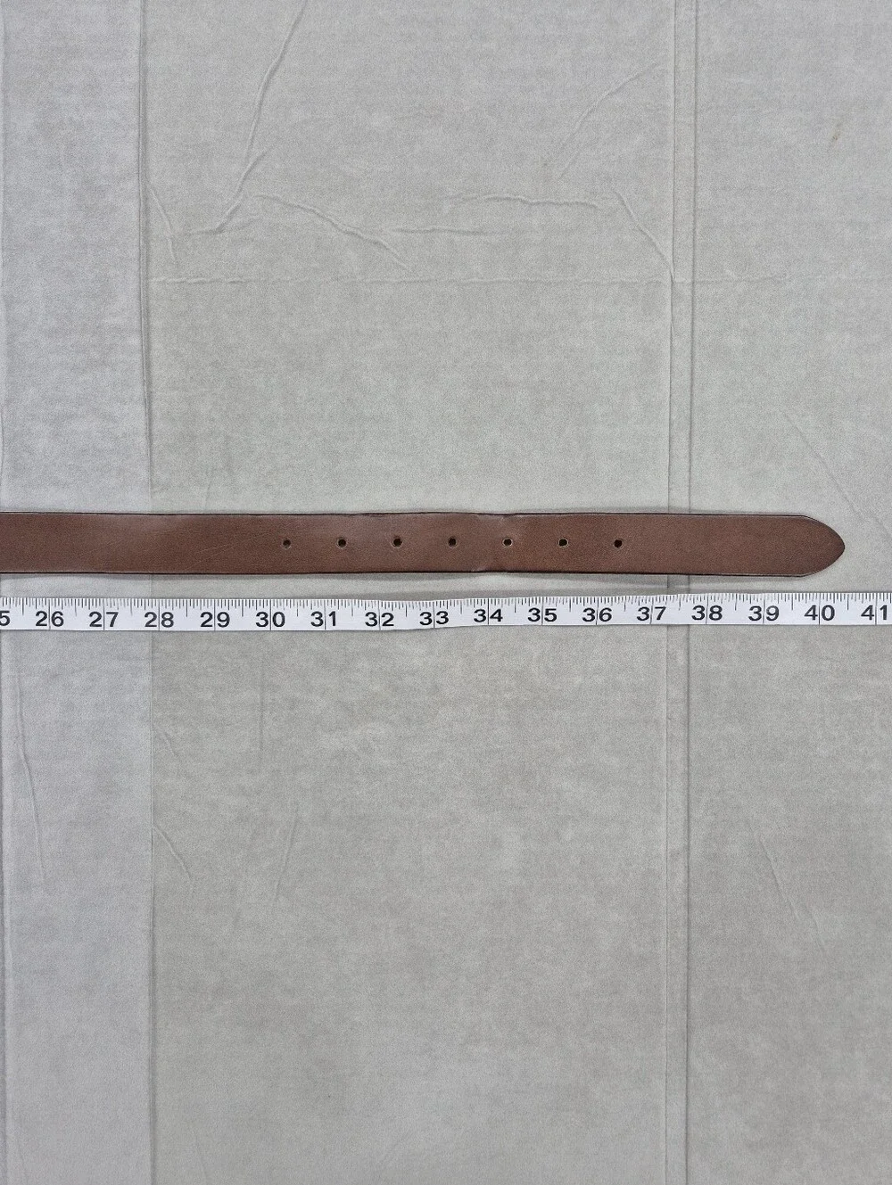 J Crew belt women's small brown Italian leather gold rounded buckle made in USA - Picture 11 of 14